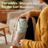 120W 18000mAh 316 Portable Bottle Warmer with Fast Heating, Portable Milk Warmer for On-the-Go Use, Rechargeable
