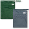 Nora's Nursery Wet Dry Bags with Two Zippered Pockets - Reusable and