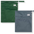 Nora's Nursery Wet Dry Bags with Two Zippered Pockets - Reusable and