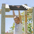 Outdoor Black Monkey Bars: Set of 6 for Backyard Swing Set, Playground Kids Safety Climbing Handle Bars