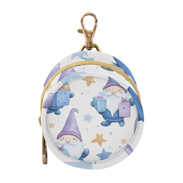 YETTASBIN Cute Gnome Portable Pacifier Holder Case with Metal Hook Buckle & Zipper