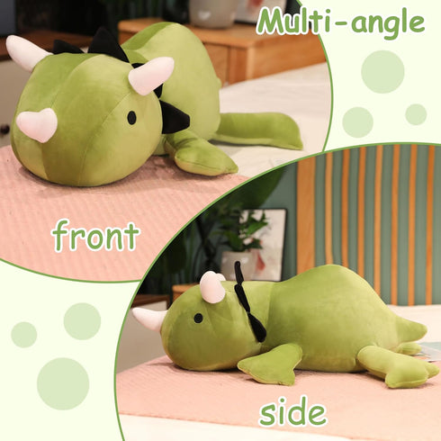 13.8 Inch, 1.6 Lbs SQEQE Weighted Dinosaur Plush, Weighted Dinosaur Stuffed Animal, Dino Plushies Pillow Toy Gift