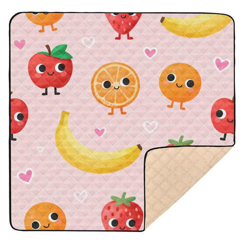 GuoChe Cute Food Cartoon Pattern Set Large Non-Slip Baby Gym & Activity Mat