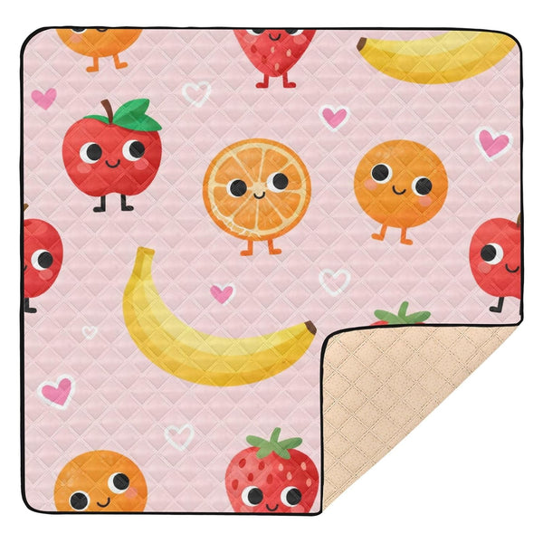 GuoChe Cute Food Cartoon Pattern Set Large Non-Slip Baby Gym & Activity Mat