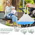 YJFHHH 20 Potty Training Toilet Seat Portable Travel Potty Folding Kids Potty Chair with Storage Bag and Liners