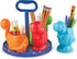 Learning Resources Create-a-Space Kiddy Center Dinos, 5 Pieces Kids Art Supplies Organizer, Storage Caddy for Crayons