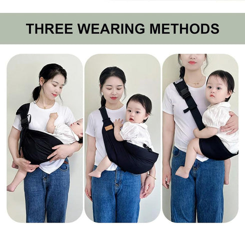 Hewmaw 10-45lbs(Black,Mesh) Baby Sling Carrier,Toddler Carrier,Baby Sling,Portable and Adjustable Non-Slip Hip Seat