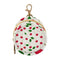 Red Cherries Round Pacifier Storage Case with Zipper, Portable Pacifier Case for