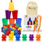 Bmag Counting Bears with Matching Cups, Preschool Learning Toys for Color Recognition and Math Games