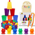 Bmag Counting Bears with Matching Cups, Preschool Learning Toys for Color Recognition and Math Games