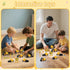 ZWLIYCHN 16pcs Mini Construction Vehicles Cake Topper Truck Excavator Traffic Road Sign Cake Cupcake Topper