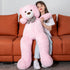 MorisMos 47 Inches Giant Teddy Bear Stuffed Animals Plush Toy for Girlfriend Kids Christmas Valentine's Day (Purple)