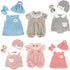 DC-BEAUTIFUL 6 Set Clothes Gift for Infant, Girl Baby, 14 Inch -18