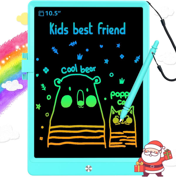 LCD Writing Tablet Doodle Board, 10.5 inch Colorful Drawing Pad, Electronic Drawing Tablet for Kids Ages 3-8