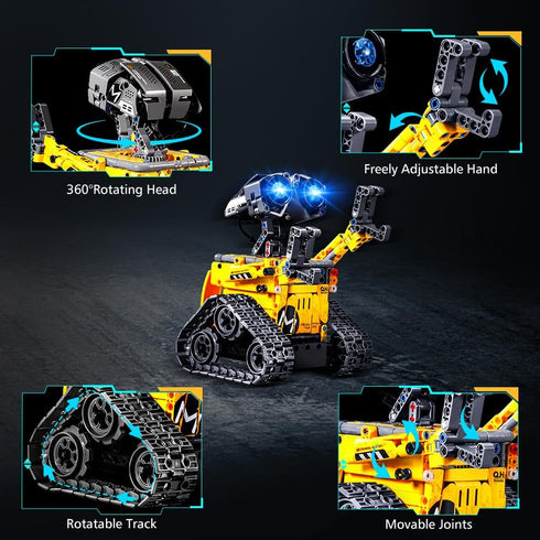 HOGOKIDS Robot Building Toys for Kids - 5 in 1 Remote & APP Controlled Building Set, STEM Toys for Boys Girls Age 6-12