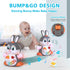 MOONTOY Bunny Musical Toy for 1+ Year Old, Baby Crawling Toy with Light & Sound for 6-12 Months