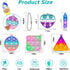 Irnushka 180 Pack 3-5 4-8 Pop Fidget Keychain Mini Fidget Toys Bulk Party Favors for Kids Year Boys Girls Push Pops