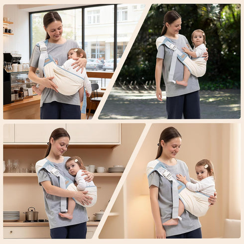 25-60 lbs Baby Carrier Newborn to Toddler, Baby Sling Carrier, Toddler Carrier with Adjustable Straps, Soft Padded