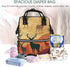 QSMJKLD Backpack Mommy Daypack Deer Show Diaper Bag with Changing Pad, Pacifier Holder - Multifunction Travel Nappy