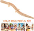 TOYANDONA 25 Pcs Wooden Wiggly Toy, Wood Lizard Toy, DIY Lizard Toy, Realistic Wood Crafts for Kids