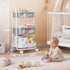 3 Modanais Baby Diaper Caddy Organizer Cart - Tier Rolling Storage Cart with Wheels, Baby Essentials for Nursery