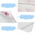 SyXIOP 28" 52" Pink Flowers Cooling Baby Mattress Protector x Reusable Crib Bumper Pads for Baby&Toddler