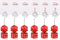 6 Pcs Dice Table Number Holders - Casino Game Kit with Place Card Holders and Table Number Cards