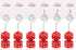 6 Pcs Dice Table Number Holders - Casino Game Kit with Place Card Holders and Table Number Cards