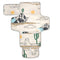 Jihqo Diaper Changing Pad Western Desert Landscape Portable Diaper Clutch with Built-in Pillow