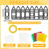 32 Sets Back to School Crayon Suncatchers Craft Kit DIY Window Stained Glass Effect Crayons Paper Crafts for Home