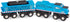 Battat Classic Trains 6Pc Wooden Railroad Set - Magnetic Toy Trains with Engines & Cars for Kids 3 Years +