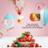 Baby Fruit Food Feeder Pacifier, 6 Pcs Silicone Teething Toy for 3-24 Months, Blue & Gray Piggy Handle