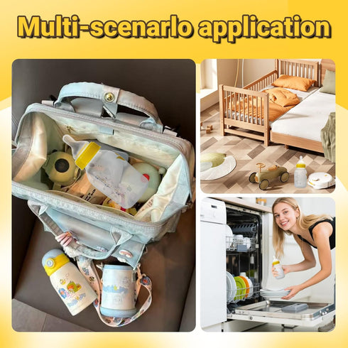 MaiTianna 4PCS 5oz 8oz,Bottle Replacement Collar Rings for Medela Bottles & Caps Compatible with Plastic & Glass