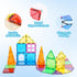 Crenova Magnetic Tiles Kids Toys, 40PCS Magnetic Blocks Building Toys for Toddler Educational Games
