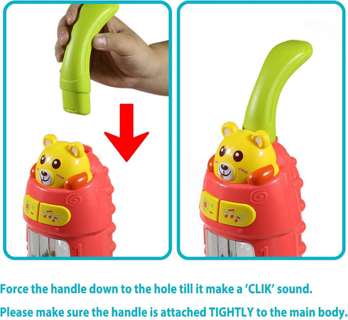 SUPERHIGH Kids Vacuum Cleaner Toy - Toy Vacuum with Lights & Sounds, Great Gifts for 3-6 Year Olds