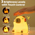 3 Dimmable Capybara Night Light for Kids, Capybara Squishy Lamp, Level Nursery Nightlight with Timer, Rechargeable Cute