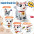 Ylpaprm Set Gray Walking Cat Interactive Toy Cat for Girl Repeat What You Say Toy Kitten Talking Singing Dancing Touch