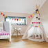 HESTYA 42 Pieces Multicolor Pennant Banner Flag - Triangle Bunting String for Birthdays, School, Carnival, Outdoor