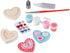 Melissa & Doug Created by Me! Wooden Heart Magnets Craft Kit - 4 Designs, 4 Paints, Stickers, Glitter Glue, 8.75 x 5