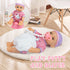 Set, PlaySet Set 15+ 12" RedCrab Baby Doll Toys Newborn Dolls with High Chair Stroller Feeding ,Tableware and Doll