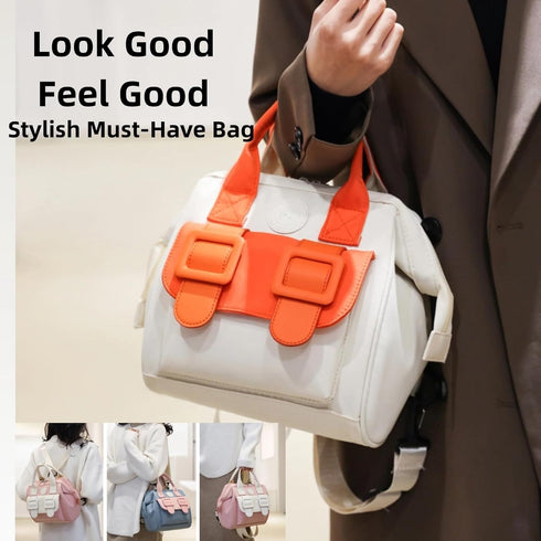 ODUODU Stylish Diaper Bag for Moms Waterproof On-The-Go Baby Travel Must-Have Bag with Stroller Hook (Green)