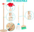 Set, 8 Set 3-6, Kids Cleaning Pcs Wooden Housekeeping Play Includes Broom Mop Duster Dustpan Brushes Rag and Organizing