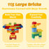 115 3+, Playset PCS Large Building Blocks, Educational STEM Toys for Kids Ages Creative Construction for Preschool