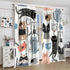 moderw W55xL63in Funny Cats Curtains, Cute Cartoon Cats Baby Bottle Window Treatments Lovely Pets Animals Drapes