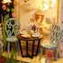 MAGQOO Dollhouse Miniature with Furniture DIY Wooden Dollhouse Kit Tiny House DIY House Kit Creative Room Idea Dust