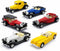 6 Pack - Diecast Cars Antique Classic American Vehicles with Pullback Action