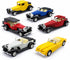 6 Pack - Diecast Cars Antique Classic American Vehicles with Pullback Action