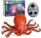 AMCHSURI Remote Control Animals Crawling RC Octopus Toy with Blue LED Eyes