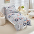 Set Boys,4 Set,Truck Set Construction Toddler Bedding for Pieces Gray Toddler Comforter Vehicles Excavator Cars