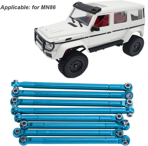 RC Tie Rod, 8PCS Metal Full Car Tie Rod Accessories for MN86 Series Model Upgrade RC Car Parts
